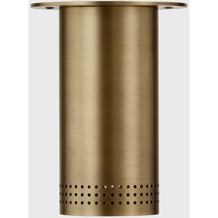 Berg 1 Light 4.75 inch Patina Brass Flush Mount Ceiling Light